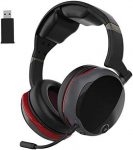 Soulion 2.4G Wireless Gaming Headset, 25H Playtime, 3D Virtual Surround Sound Headphones with Detachable Noise Cancelling Microphone for PC, NS and PS5