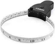 Body Measure Tape 60inch (150cm), Lock Pin and Push-Button Retract, Ergnomic and Portable Design, Black