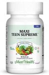 Maxi-Health Teen Multivitamin – Natural Vitamins for Teenage Boys Ages 12-17 – Enhances Development and Immune Health – Best Kosher Supplement for Teenagers – 60 Count