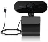 1080P Webcam with Microphone – HD Webcam for Computer, Laptop, PC, Desktop – USB Web Camera for Video Calling Recording Conferencing, Live Streaming, Webinar- Compatible with Windows Android iOS Linux