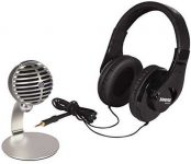 Shure Mobile Recording Kit with SRH240A Headphones and MV5 Microphone including Lightning and USB Cables