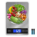Digital Kitchen Scale, DEMALO 22lbs 5 Units Food Scale Weight Grams and Ounces with Tare Function, Large Panel Digital Scale with LCD Display, 1g/0.1oz Precise Graduation Scale for Baking, Cooking