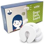 Wittle Finger Pinch Guard – 4pk. Baby Proofing Doors Made Easy with Soft Yet Durable Foam Door Stopper. Prevents Finger Pinch Injuries, Slamming Doors, and Child or Pet from Getting Locked in Room