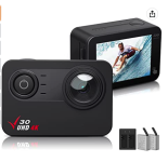 Action Camera Native 4K 30fps WiFi Touch Screen with EIS Touch Screen 100 feet Waterproof Camera Sports Camera with Helmet Accessories Kit