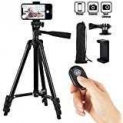 Hitch Phone Tripod,Gopro Tripod 42 Inch 106cm Aluminum Lightweight Smartphone Tripod for iPhone/Samsung/Huawei Cellphone, Camera and Gopro with Bluetooth Remote Control, Carrying Bag and Gopro Mount