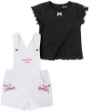 Calvin Klein Baby Girls’ 2 Pieces Shortall Set