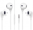 【2Pack】 Aux Headphones/Earphones/Earbuds 3.5mm Wired Headphones Noise Isolating Earphones with Built-in Microphone & Volume Control Compatible with iPhone 6 SE 5S 4/iPod/iPad/Samsung/Android/PC