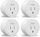 Smart Plug, KMC WIFI MiNi Outle Works with Alexa, Google Home & IFTTT, Smart Life, No Hub Required, Remote Control Your Home Appliances from Anywhere, ETL Certified,Only Supports 2.4GHz Network(4 Pack