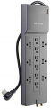 Belkin 12-Outlet Power Strip Surge Protector, 8ft Cord(3,940 Joules), Gray