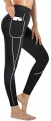 Rolewpy Women Neoprene Sauna Slimming Pants Weight Loss Hot Thermo Sweat Body Shaper Capri for Fat Burner Leggings