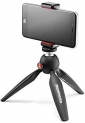 Manfrotto PIXI Mini Tripod Kit with Universal Smartphone Clamp, Black (MKPIXICLAMP-BK)