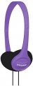 Koss KPH7V Portable On-Ear Headphone with Adjustable Headband – Violet
