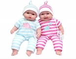 JC Toys Lots to Cuddle Babies, 13″ Baby Soft Doll Soft Body Twins, Designed by Berenguer