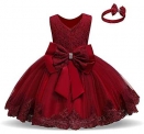 NNJXD Girls’ Tulle Flower Princess Wedding Dress for Toddler and Baby Girl