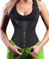 Eleady Women’s Underbust Corset Waist Trainer Cincher Steel Boned Body Shaper Vest with Adjustable Straps