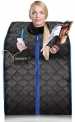 SereneLife Portable Infrared Home Spa | One Person Sauna | with Heating Foot Pad and Portable Chair