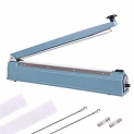 20 Inches 500mm Bag Sealer Handheld Heat Impulse Machine w/ Sealing Elements & Teflon Sheets for Appliance Home Supermarkets Shops Household