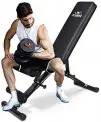 FLYBIRD Adjustable Bench,Utility Weight Bench for Full Body Workout- Multi-Purpose Foldable Incline/Decline Benchs