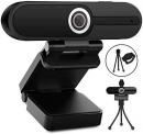 Webcam with Microphone, YQE Web Camera Full HD 1080P Webcam with Cover Tripod, Laptop PC Desktop Computer Camera Windows Mac OS for Video Calling Streaming Gaming Zoom YouTube Skype Hangouts Facetime