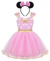 TiaoBug Infant Girls Polka Dots Princess Birthday Party Cartoon Mouse Costume Halloween Pageant Tutu Dress Dance Skirt Outfit