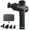 Massage Gun Muscle Massager Deep Tissue Percussion Portable Handheld Electric Body Massager Sports Drill Super Quiet Brushless Motor Cordless, opove M3 Pro Black