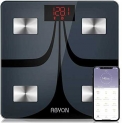 ABYON Bluetooth Smart Bathroom Scales for Body Weight Digital Body Fat Scale,Auto Monitor Body Weight,Fat,BMI,Water, BMR, Muscle Mass with Smartphone APP,Fitness Health Scale
