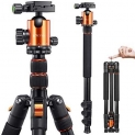 VICTIV Camera Tripod 81 inches Monopod, Aluminum Travel Tripod for DSLR, Lightweight Tripod Loads up to 19 lbs with 360 Degree Ball Head and Carry Bag for Travel and Work – AT26 Orange
