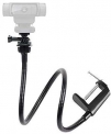 25 inch Flexible Jaw Long Arm Swivel Clamp Clip Mount Holder Stand for Logitech Webcam C925e C922x C922 C930e C930 C920 C615