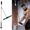 PELLOR Fitness Weight Pulley System with Loading Pin, Cable Machine for Triceps, Biceps, Back, Forearm, Shoulder-Home Gym Strength Training
