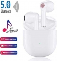 Wireless Earbuds Bluetooth Headsets with【24Hrs Charging Case】IPX5 Waterproof,3D Stereo Headphones in-Ear Ear Buds Built-in Mic, Pop-ups Auto Pairing for IOS/Android Bluetooth Earbuds