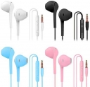 SIKAMARU Headphone Heavy Bass Stereo Earphones Earbuds with Remote & Microphon,Laptops,Gaming Noise Isolating Tangle Free Headsets in Ear Headphones 4 Pairs
