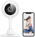 WiFi Camera Indoor, Goowls 1080p HD Home Security Camera 2.4GHz Wired IP Dog Camera for Baby/Pet/Nanny with Motion Detection Night Vision 2-Way Audio Cloud & SD Card Storage Compatible with Alexa