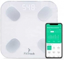 FitTrack Dara Smart BMI Digital Scale – Measure Weight and Body Fat – Most Accurate Bluetooth Glass Bathroom Scale