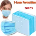 50 Disposable Face Mask Protective Non-woven Disposable Non-medical Elastic Mouth Safety Face Masks – China 20PCS