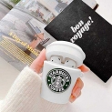 for Airpods1 & 2 Case, Funny Cute Cool Design,3D Cartoon Fashion Characters Skin Soft Silicone Sleeve,Suitable for Girls, Boys, Children and Adolescents Airpods Case (Starbucks Takeaway Cup)
