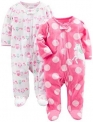 Simple Joys by Carter’s Baby Girls’ 2-Pack Fleece Footed Sleep and Play