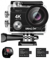 Dragon Touch 4K Action Camera 16MP Vision 3 Underwater Waterproof Camera PC Webcam 170° Wide Angle WiFi Sports Cam with Remote 2 Batteries and Mounting Accessories Kit