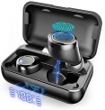 True Wireless Earbuds, VANKYO X200 Bluetooth 5.0 Earbuds in-Ear TWS Stereo Headphones with Smart LED Display Charging Case IPX8 Waterproof 120H Playtime Built-in Mic with Deep Bass for Sports Work