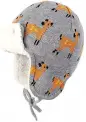 Zando Baby Boy Sherpa Lined Warm Fleece Pilot Hat Infant Toddler Winter Hat Mitten Set