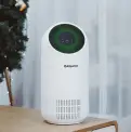 Alfawise P2 HEPA Smart Air Purifier Air Quality Monitor 3 Wind Speeds Touch Screen Low Noise 110m³/h CADR 3-layer Filter System – White Air Monitor Version