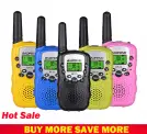 Baofeng Walkie Talkie Kids Handheld Walkie-talkies 2pcs Mini Two-Way Radio Station PMR Children Gift Family Use Camping 100-800M