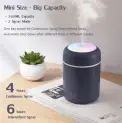 Colorful Cup Humidifier Air Purifier Car Humidifier H2O Humidifier – Black | Gearbest