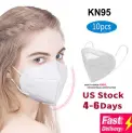 Effectively Block Dust Masks KN95 Filtration Splash PM2.5 Comfortable With CE Certification – US 10 PCS