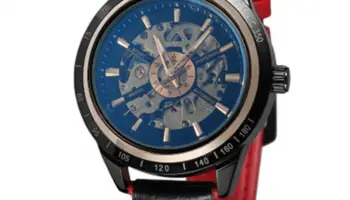 New Forsining F340S Mens Fashion Casual Hollow Waterproof Automatic Mechanical Watch – Red White China