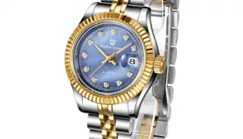 PAGANI DESIGN 1657 Womens Watches Gold Simple Fashion Ladies Women Waterproof Sapphire Watch Clock – Blue China