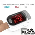 RUNFENTE Digital Finger Oximeter Blood Oxygen Saturation Measurement Portable Electronic LED Display Fingertip Pulse Oximeter – White Black