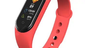 TWS M5 Smart Watch Remote Photo – Self Camera Bluetooth Watch Fitness Sport Tracker Call Smartwatch Play Music Bracelet For iPhone ISO Android – Red With Bluetooth