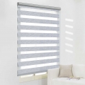 Zebra Roller Blinds, Dual Layer Shades, Sheer or Privacy Light Control, Day and Night Window Drapes